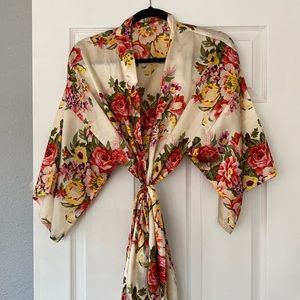 Ivory Silk Robe